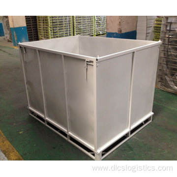 Metal Turnover Box for Warehouse Storage
